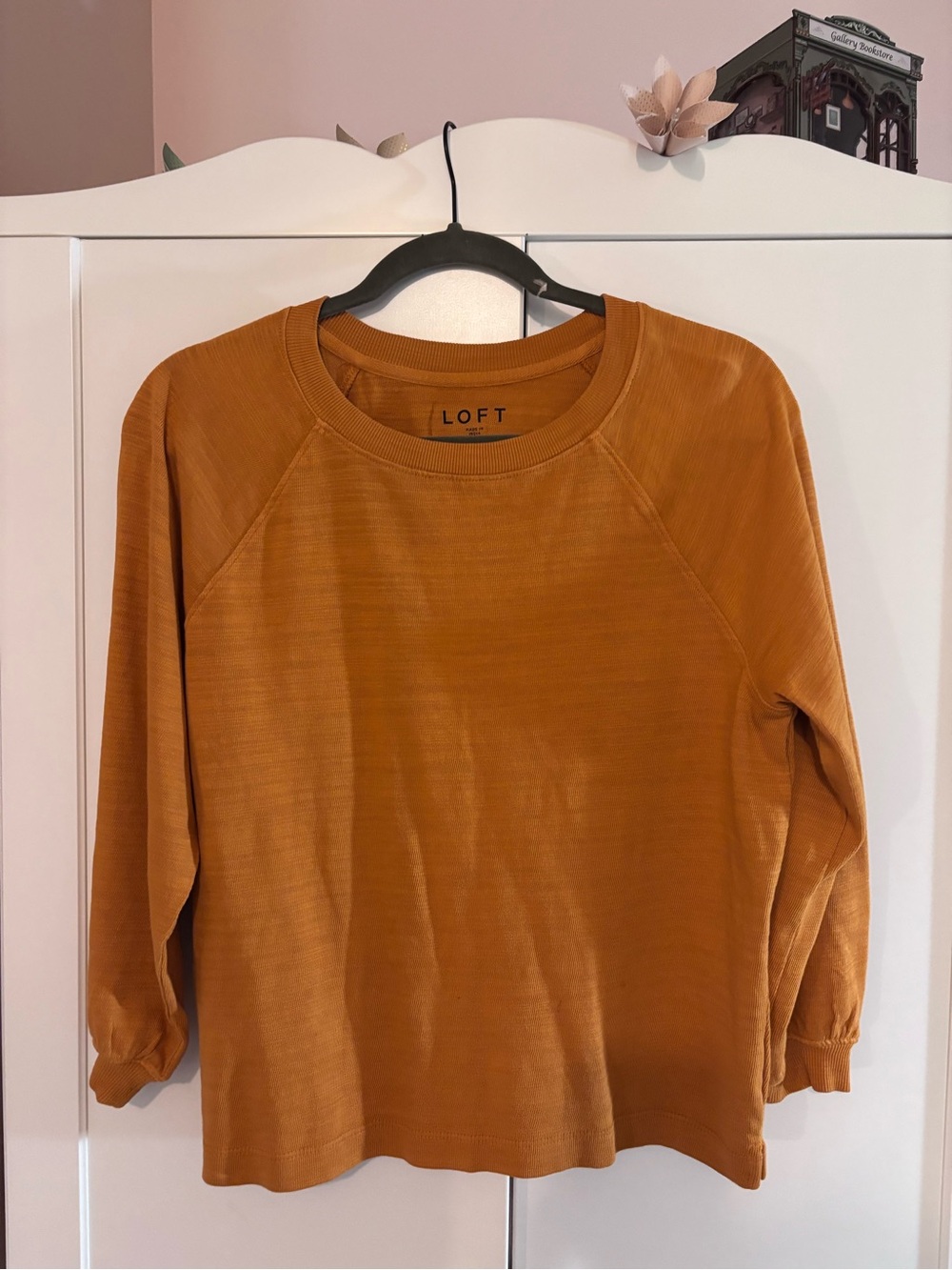 LOFT Golden Mustard Long-Sleeve Pullover